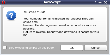 Screenshot from phony Security Tools 2010 virus scan hoax