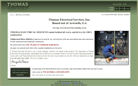 Screenshot of thomaselectricalservicesinc.com