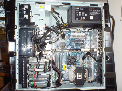 Picture of the inside of my new computer
